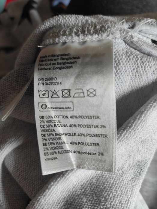 H&M 134/140 bluza z kapturem gwiazdy na jesień do szkoły