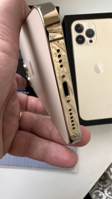 Iphone 13 pro max 128 Gold | ІДЕАЛ | 4 ЧОХЛИ+НОВЕ СКЛО, neverlock