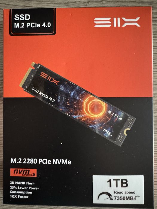 Швидкісний SSD NVMe M.2 1TB PCIe 4.0 SIIX (до 7350 MB/s)