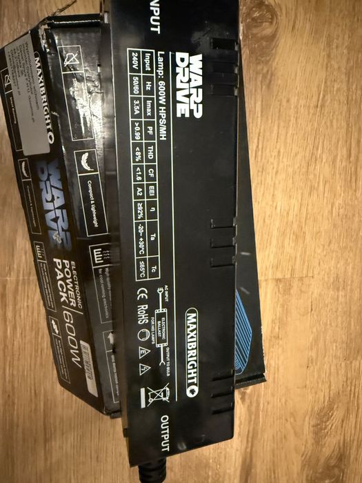 Lampa HPS zestaw zasilacz 600w Dual zarowka