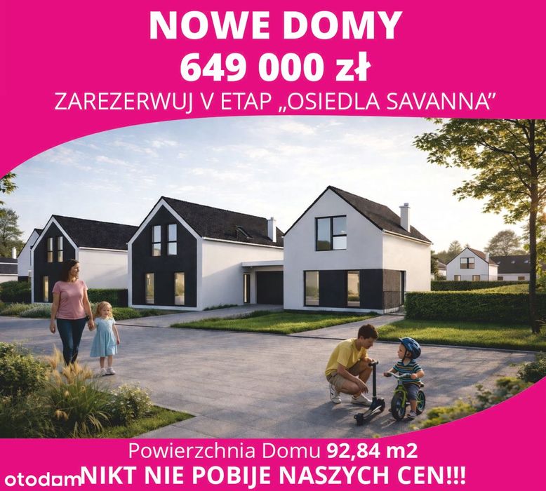 NOWOŚĆ 2026 EUROHOME Osiedle Savanna V Etap - 2 z 9 DOMÓW!!!