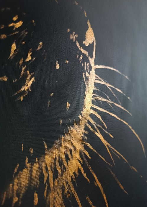 Obraz namalowany na płótnie , wymiary 73x54cm