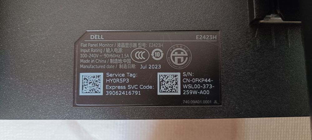 Монитор DELL 24 диагональ