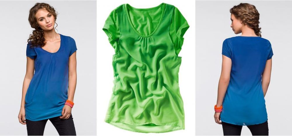 Zielona Bluzeczka ombre   Bonprix  36/38