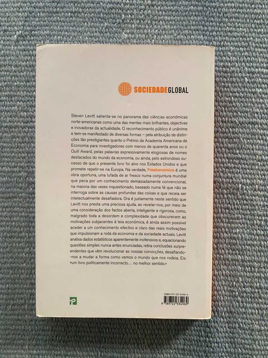 Livro Freakonomics - O Estranho Mundo da Economia Stephen J. Dubner e Steven D. Levitt