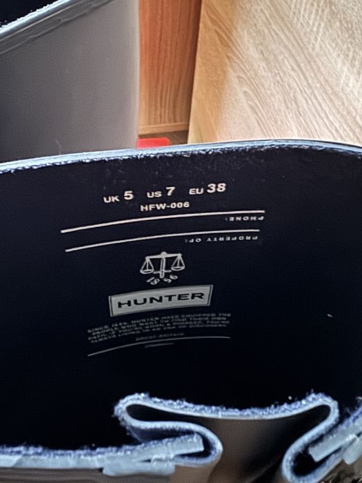 hunter чоботи гумові ризаки 38