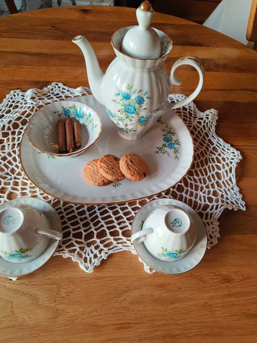 Stary zestaw do kawy dla 2 osób