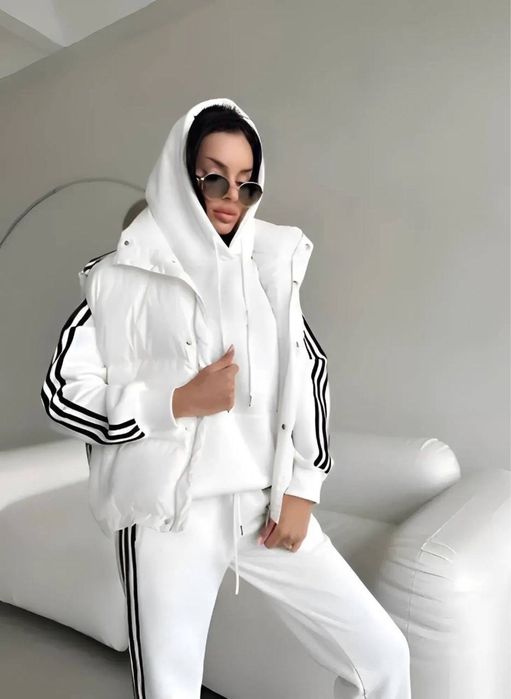 Женский теплый спорт костюм тройка/Жіночий теплий спорт костюм трійкаK