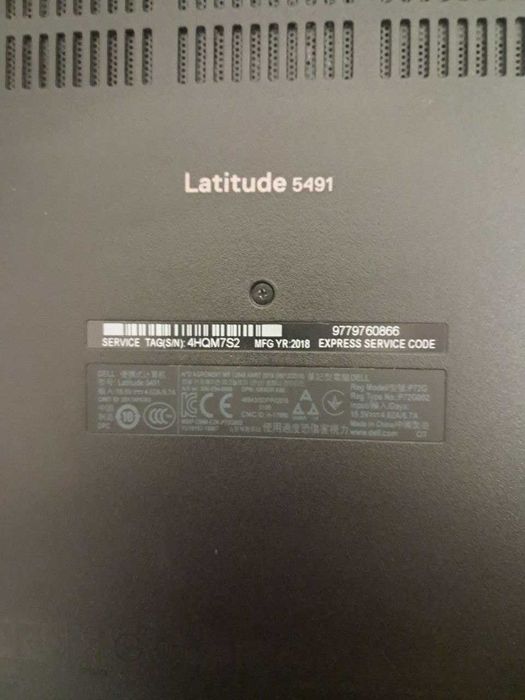 Ноутбук Dell Lattitude 5491 14" IPS FullHD 16gb ram i5-8400H 256gb M2