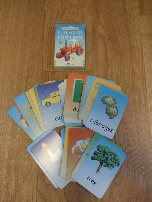 Karty do nauki j.angielskiego First Worda Flashcards, jak nowe!