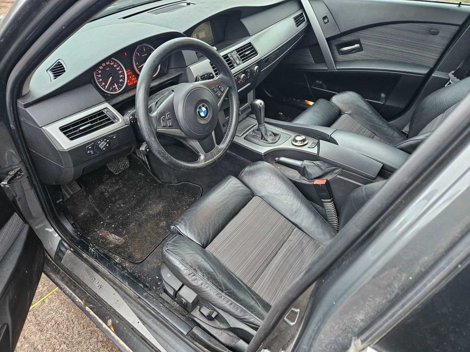 Bmw e61 2.5d 177km automat xenon skretny TITANGRAU II wszystkie czesci