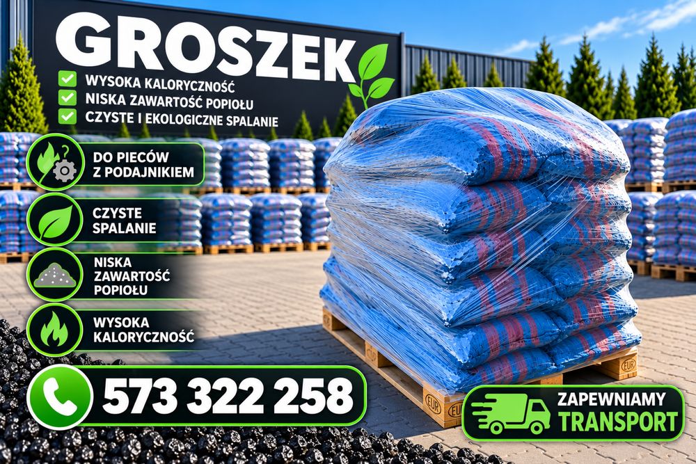Węgiel workowany groszek Polski, dawniej ekogroszek