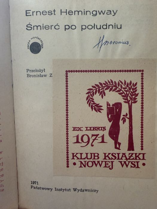 Ernest Hemingway – „Śmierć po południu” (PIW) | Klasyka