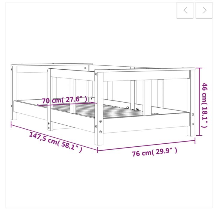 Cama criança 70x140