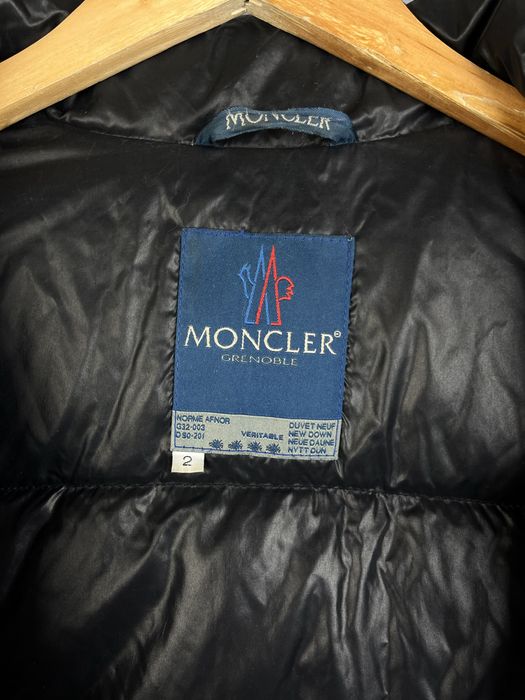 Чоловічий вінтажний пуховик 90-х років Moncler Grenoblе монклер куртка