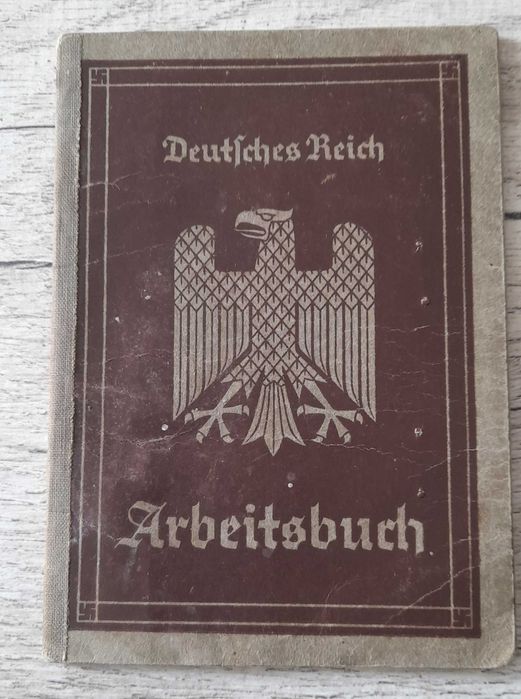 Arbeitsbuch książeczka pracy reich, niemcy rzesza
