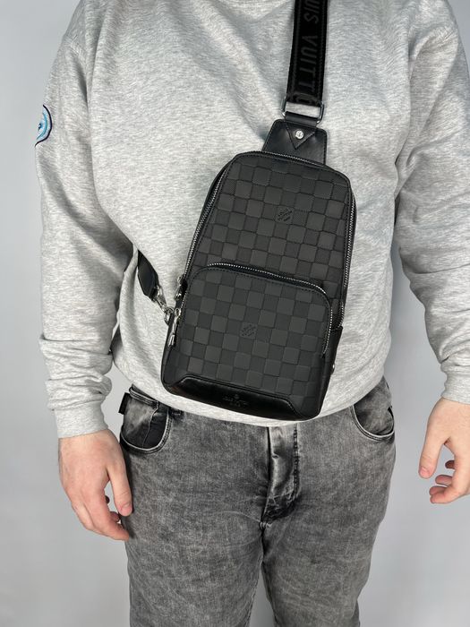 Мужская сумка через плечо Louis Vuitton/ Сумка-слинг/Чоловіча сумка