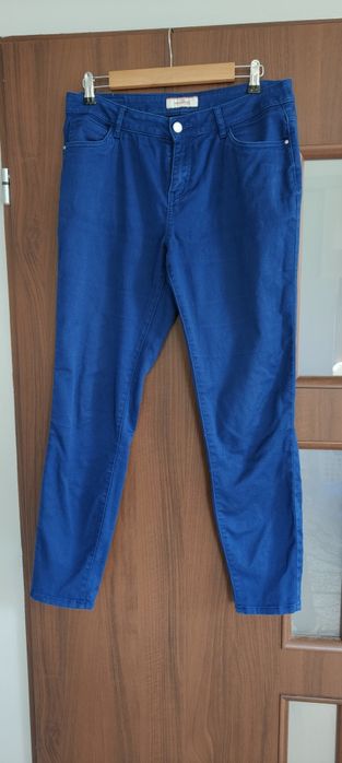 42 XL XXL 44 Tchibo spodnie damskie materiałowe niebieskie