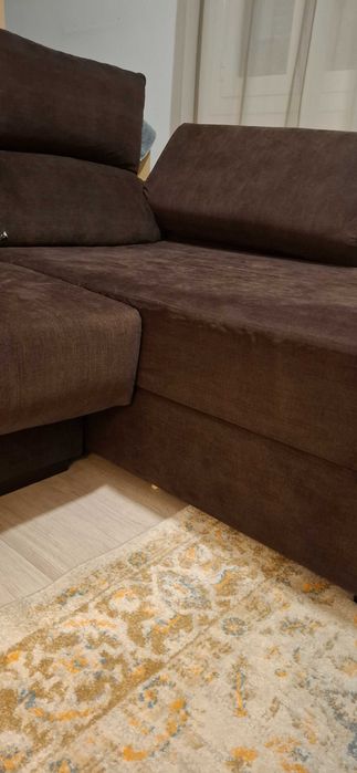 Sofá Chaise Long Castanho