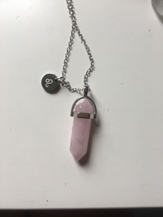 Naszyjnik z kwarcu różowego
