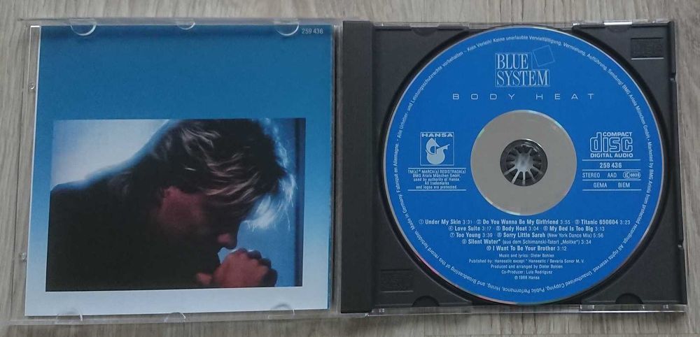 BLUE SYSTEM - Body Heat - CD 1988, Germany NOWA !!!