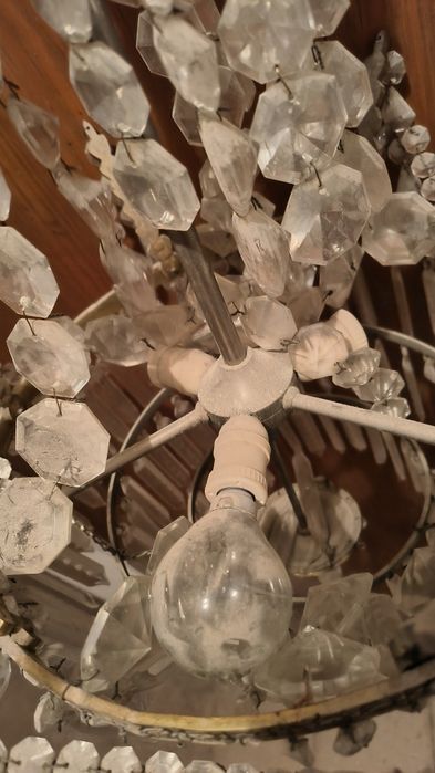 Candeeiro em cristal vintage