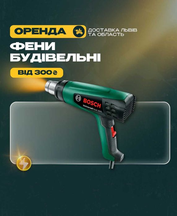 ПРОКАТ фенів будівельних промислових оренда ФЕНА БУДІВЕЛЬНОГО