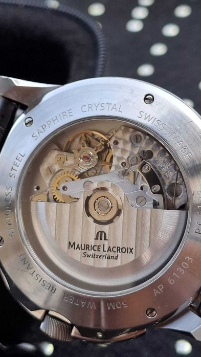 Zegarek Maurice Lacroix Pontos Chronographe Valgranges Czarny/Skóra Ø47 mm