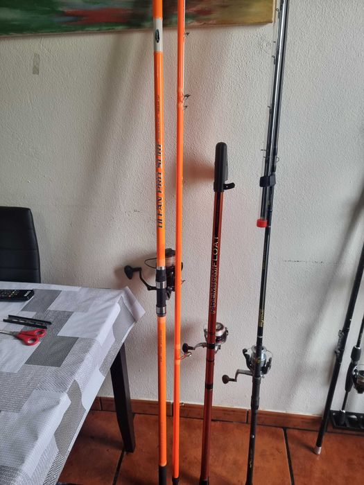 conjunto de canas de pesca
