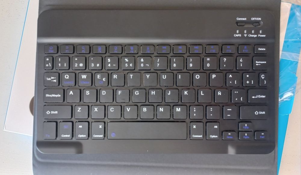 Capa e teclado para tablet Lenovo M10 plus