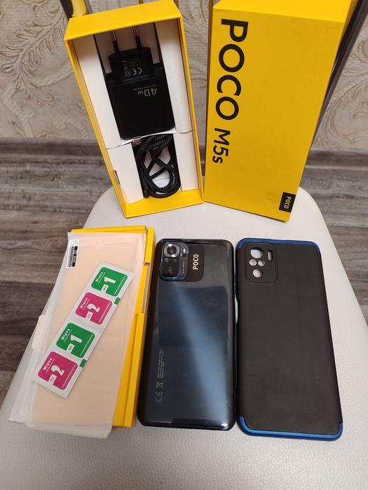 ИГРОВОЙ Poco M5s , памяти 4+3-128гиг, идеальный..