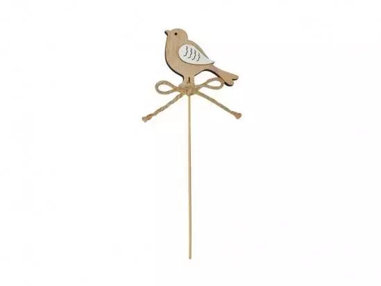 Ptak Na Piku Drewniany 25Cm. Nowy Produkt