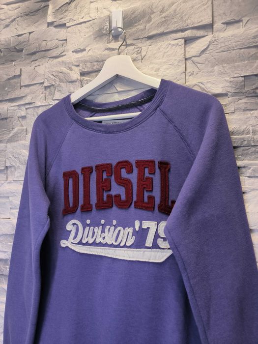 Bluza Diesel Duże Logo Fioletowa