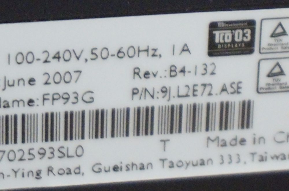 Монитор BENQ Q9T5 на 19"