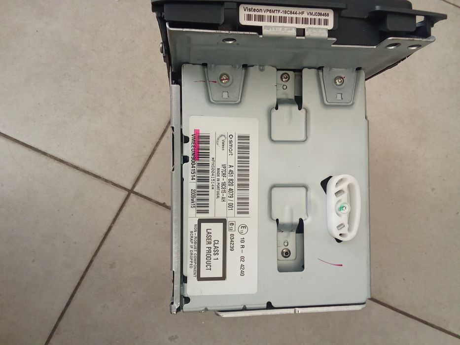 Rádio CD player smart coupé