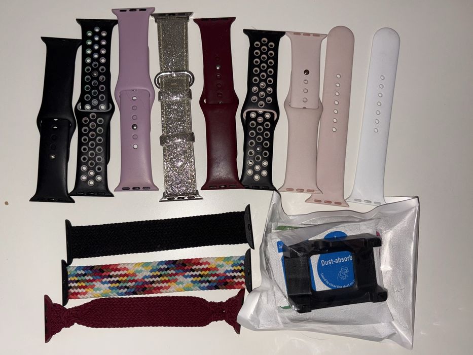 Apple Watch series 9 pink + ładowarka i paski