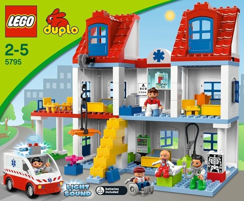 Ogromny zestaw Lego Duplo Szpital miejski 5795 Unikat