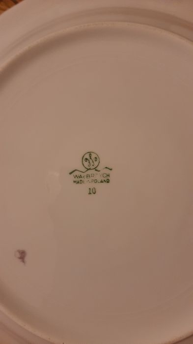 Pozłacana, sygnowana porcelana Chodzież Ćmielów Wałbrzych PRL