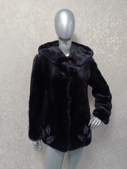 Норкова шуба, шубка, напівшубок, автоледі. 67 см