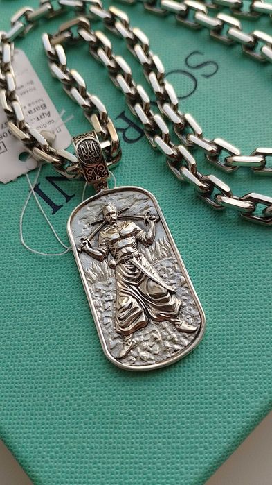 70 гр! Серебряная цепь якорное плетение 60 см срібний якірний ланцюг