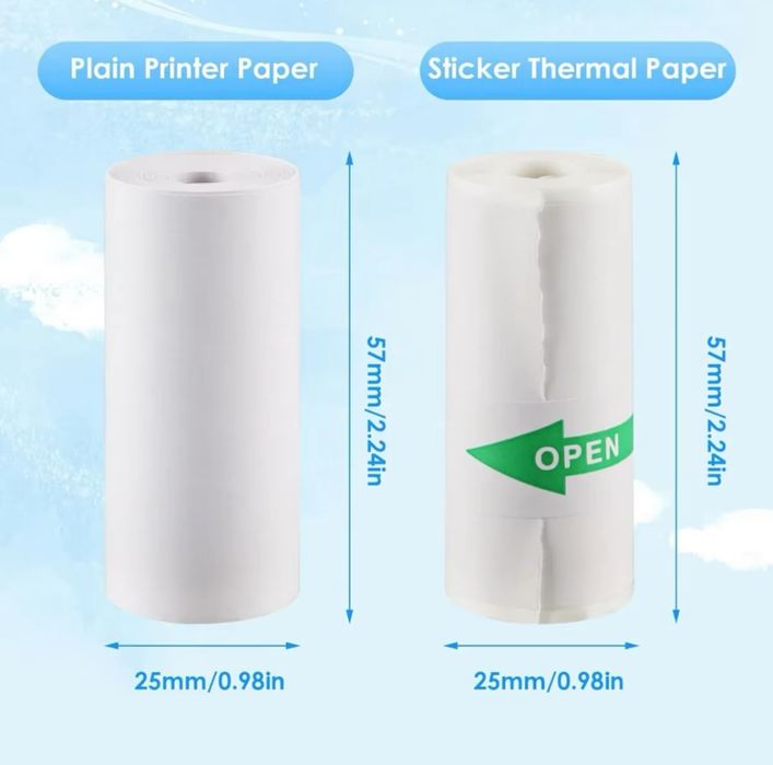 Термопапір для Mini printer 9 рулонів