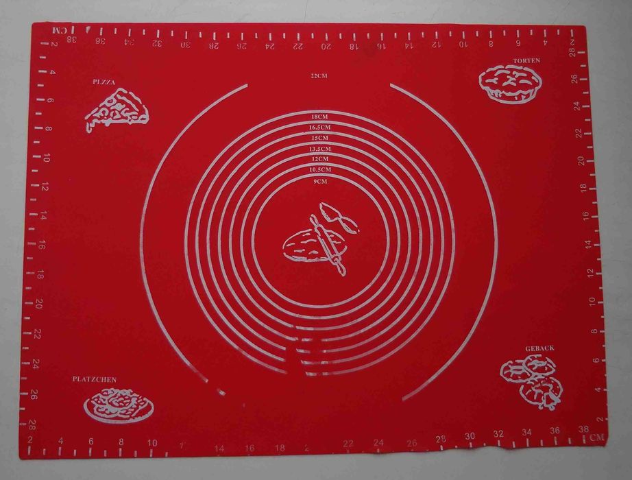 Коврик кондитерский для раскатки теста и выпечки силиконовый