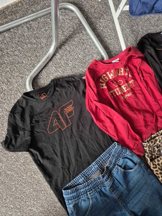 Zestaw dla dziewczynki 152-158 kurtka spodnie bluza Harry Poter t-shirt 4F
