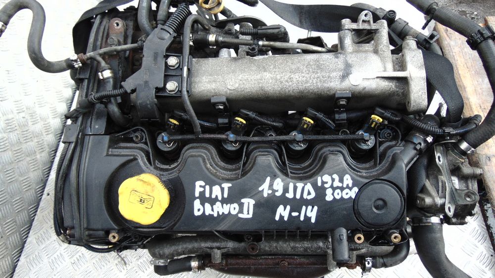 silnik 192a8000 fiat bravo ii stilo 1.9 8v mjet 120km z wtryskami pomp