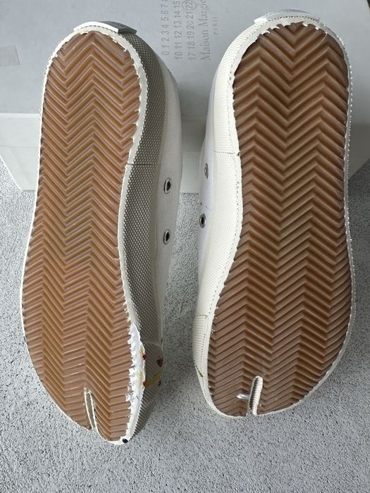 Кеды Maison Margiela tabi paint splatter оригинал