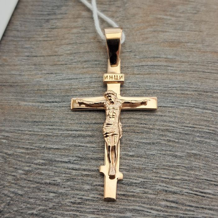 Золотой крестик  3,17 гр  Золотая подвеска Золото 585*