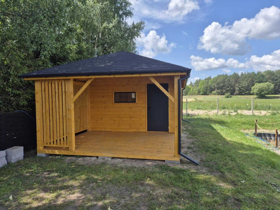 • • • • Domek narzędziowo letniskowy • • • • MAX III 4x7 m DREWNOTRIK