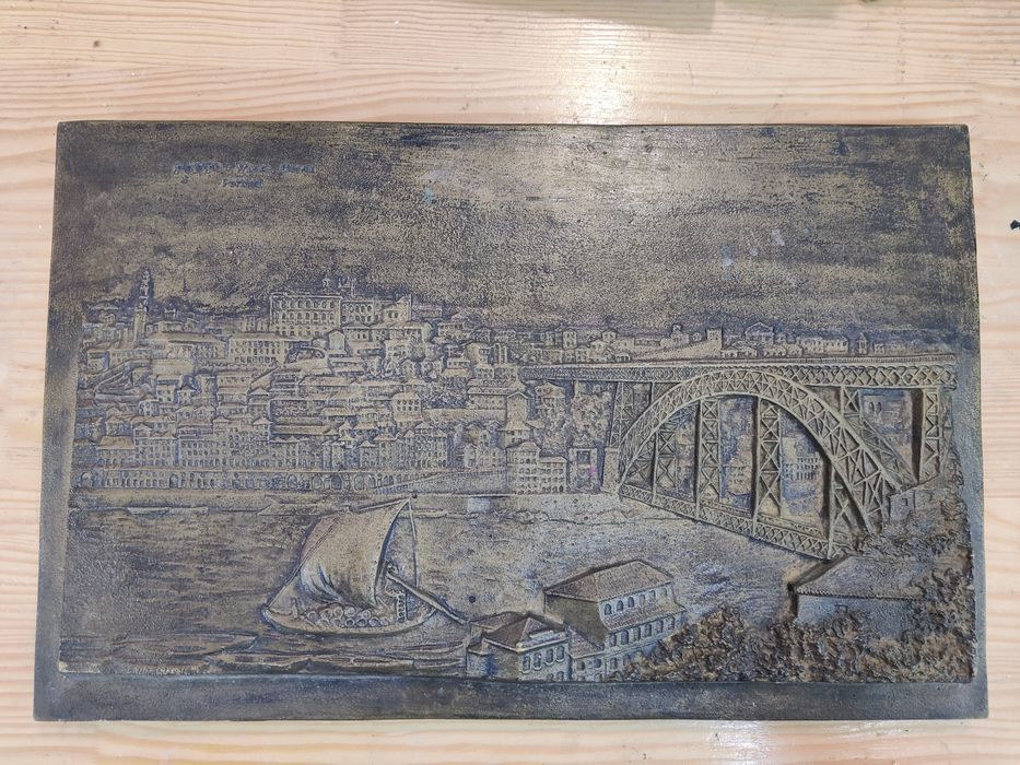 Quadro Estanho Cidade porto