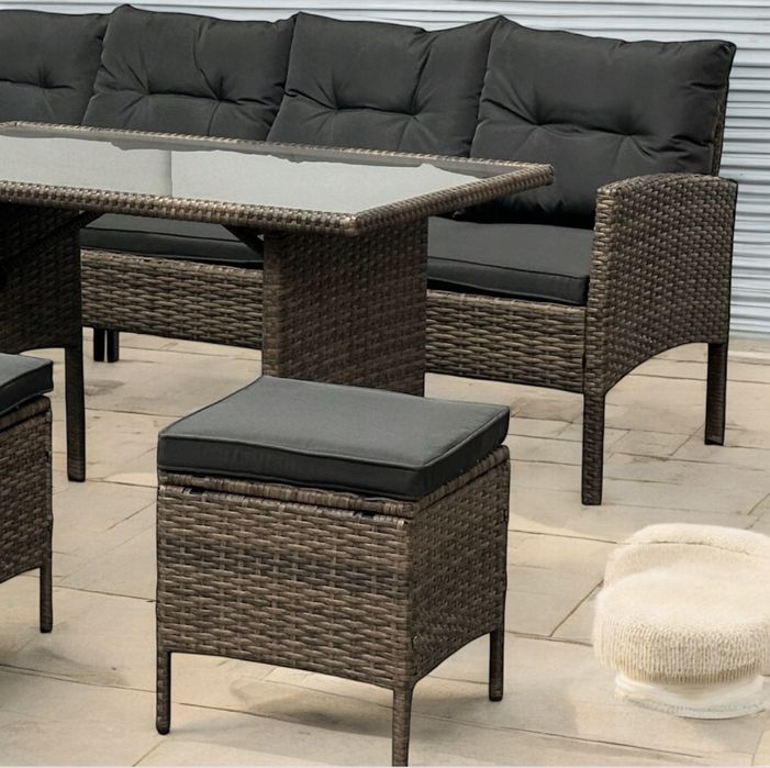 Zestaw meble NAROŻNIK ogrodowy technorattan narożnik