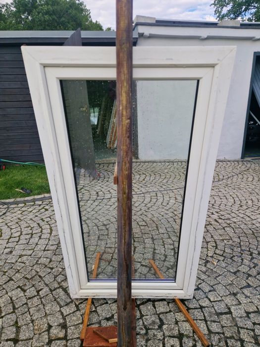 Okno 87x158 pcv 86.5x159.5 z demontażu